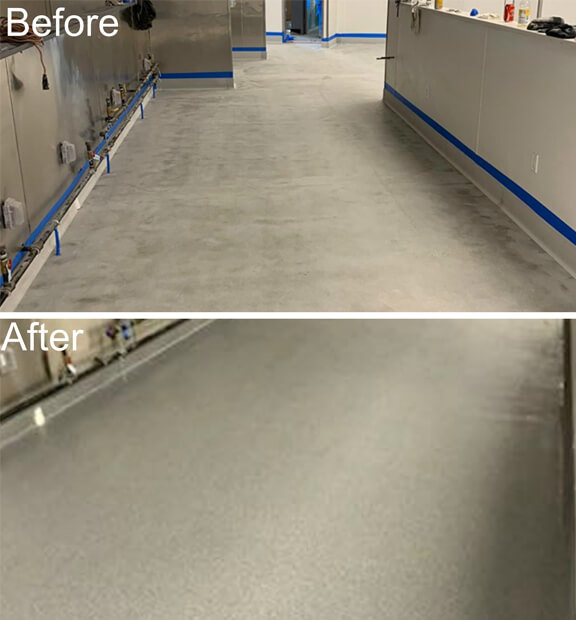 epoxy flooring before and after